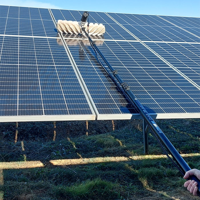 cleaning solar panels