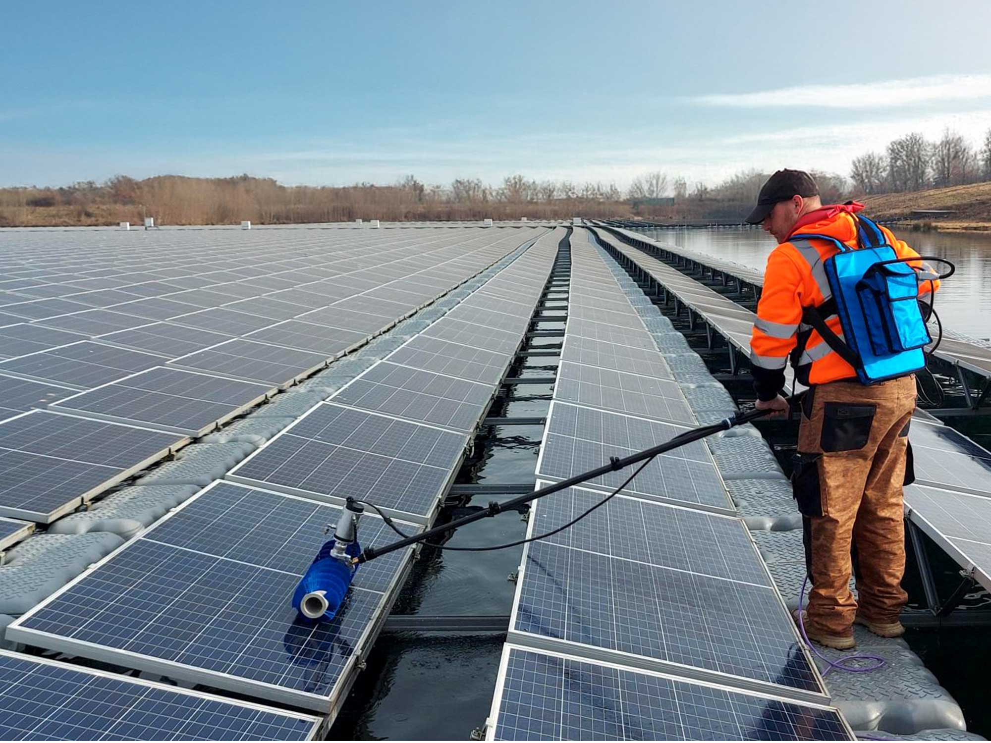 solar panel cleaning