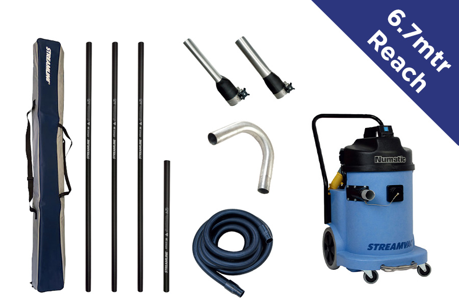 30 litre gutter vacuum system 6.7 metre reach